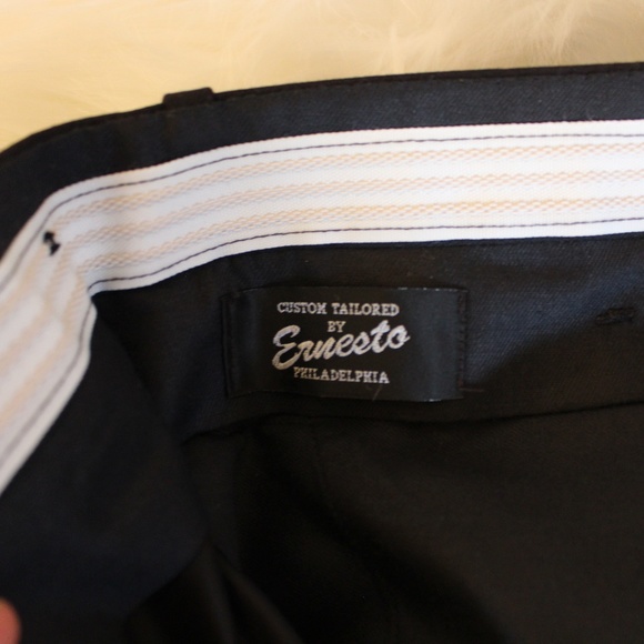2 pair of dress pants Custom Tailored by Ernesto of Philadelphia  36x40 - Picture 2 of 5